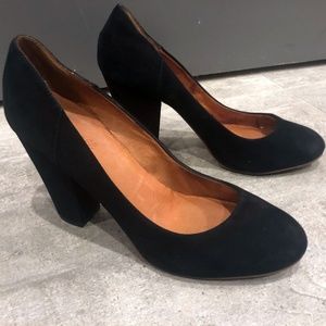 Madewell Black Suede Heels